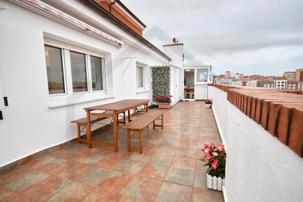 Espectacular Atico A Un Paso Del Centro De Gijon Bed & Breakfast ภายนอก รูปภาพ